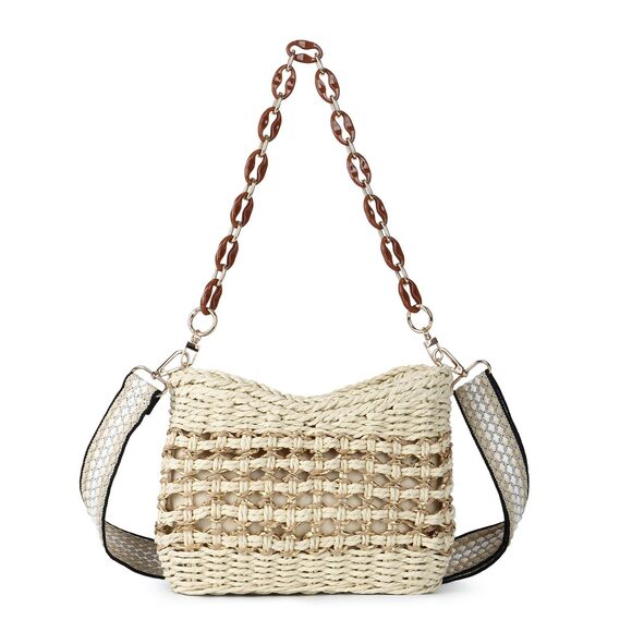 Handbags - 4112 Handmade Straw Crossbody Bag Chic Summer Woven Shoulder Bag Beach